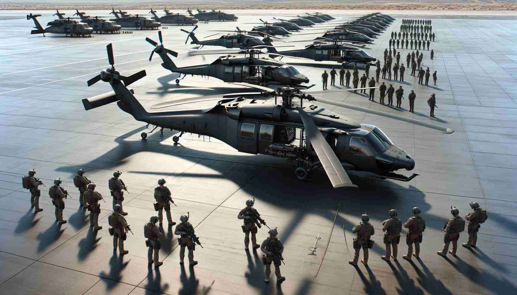 New Advanced Helicopter Fleet Unveiled for Special Forces Training Exercise 