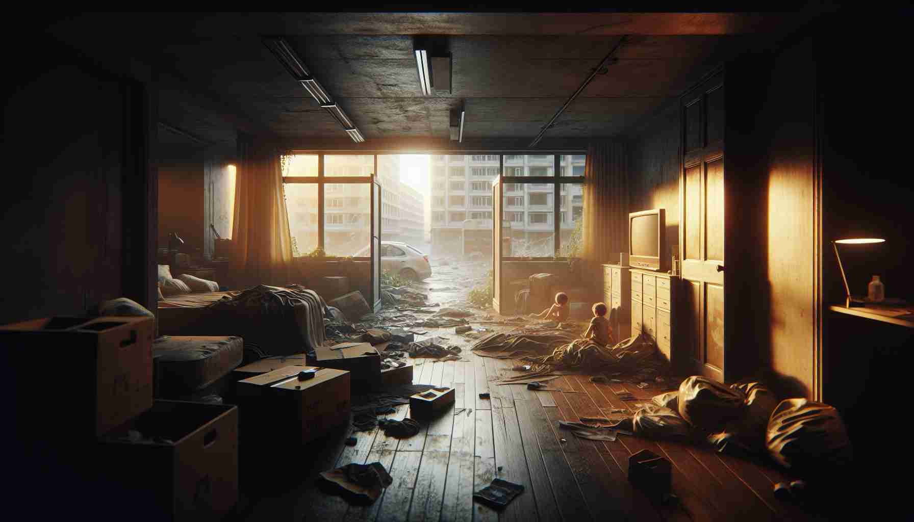 A highly detailed, photorealistic, HD representation of a relieved scene representing the end of a night of frantic searching for a missing child, successfully found safe. The environment shows natural lighting, realistic textures, and authentic color grading, in such a way that makes the resulting image indistinguishable from a reality.